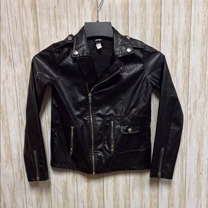 Faux Leather Grease Jacket